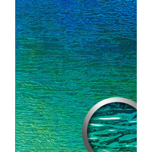 WallFace 29084 CRASHED Aqua Wall panel metal look colour changing blue 2,6 m2