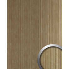 WallFace 29306 LANE METALLIC USED Sand Wall panel leather look platinum 2,6 m2