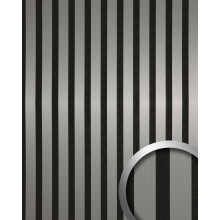 WallFace 31133 Green Steel brushed AR Wall panel slatted look silver 1,68 m2