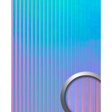 WallFace 31025 PILLAR Hollywood Blue Wall panel metal colour changing 2,6 m2
