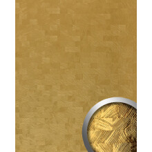 WallFace 29281 GRAIN Gold Design panelling metal look shiny gold 2,6 m2