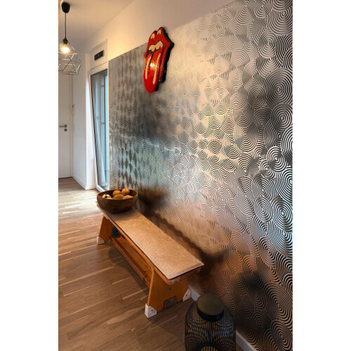 WallFace 29291 TARGET Silver Design panelling metal look mirrored silver 2,6 m2 1