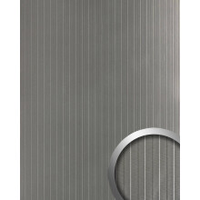 WallFace 29308 LANE METALLIC USED Titan Wall panel leather look black 2,6 m2