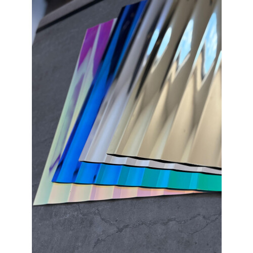 WallFace 31026 PILLAR Aqua Wall panel metal look colour changing blue 2,6 m2 2