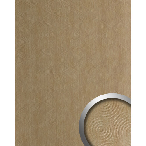 WallFace 29298 TARGET METALLIC USED Sand Wall panel leather look brown 2,6 m2