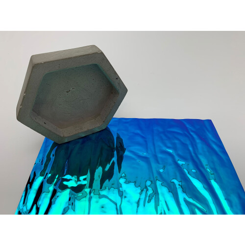 WallFace 29084 CRASHED Aqua Wall panel metal look colour changing blue 2,6 m2 2