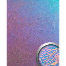 WallFace 29021 CREPA Hollywood Blue Wall panel metal look colour changing 2,6 m2