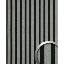 WallFace 31128 Fuzzy Grey Design panelling slatted look matt grey 1,68 m2