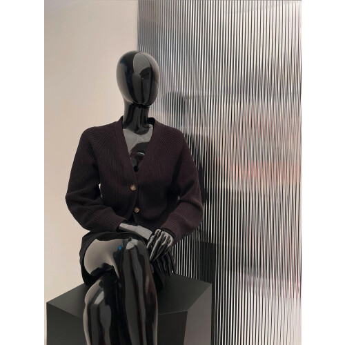WallFace 29202 WAVE 12 Silver Design panelling metal look mirrored silver 2,6 m2 1