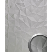 WallFace 30949 DIAMOND Silver Design panelling metal look mirrored silver 2,6 m2