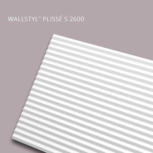 NMC PLISSÉ S 2600 WALLSTYL Noel Marquet 3d wall Acoustic Decorative panel 2,6 m 1