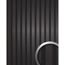 WallFace 31129 Anthracite AR Wall panel slatted look mirrored anthracite 1,68 m2