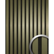 WallFace 31131 Fashion Gold AR Wall panel slatted look mirrored gold 1,68 m2