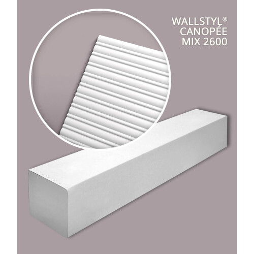 NMC CANOPÉE MIX 2600-box WALLSTYL Noel Marquet 1 box 6 panels 3d panel | 15,6 m 1
