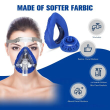 Lot de 5 doublures pour masque CPAP | Housses de coussinets en coton réutilisables et manchons pour coussinets nasaux compatibles ResMe