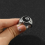 Billardkugelring, silberplattiert, Retro-Charm, Billardringe, Fingerschmuck 3