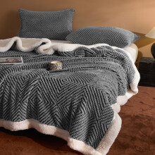 (Light Grey, 39x59in) Sunshine Velvet Blanket Super Soft Plush Throw, Warm Cozy Fuzzy Fleece for Bed Couch, All Season Home Decor