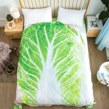 (green, 150x150cm) Food Lettuce Blanket Double-Sided Flannel Creative Appearance Home Sofa Cabbage Blanket Super Soft Funny Throw Blanket