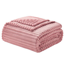 (PINK, 200x230cm) 1 PC GentleSoft White Throw Blanket for Couch - Cozy Blanket for Women, Cute Fleece Throw for Girls, Christmas Birthday Gifts