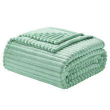 (GREEN, 100x150cm) 1 PC GentleSoft White Throw Blanket for Couch - Cozy Blanket for Women, Cute Fleece Throw for Girls, Christmas Birthday Gifts