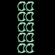 (14pcs) 14pcs Halloween Glow-In-Dark Vampire Teeth, Glow-In-Dark Dental Caps, for Pranks, Funny And Scary Devil Vampires Plastic Fake