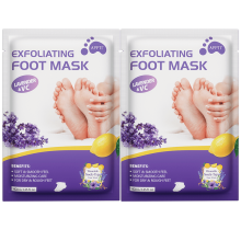 (2pcs) 2pcs Lavender And Aloe Vera Exfoliating Foot Mask, Moisturizing And Nourishing for Rough And Dry Feet with Lactic Acid, Urea, And