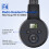 Foldable FM Radio Headphones with Best Reception, 50-108MHz Frequency Range 4