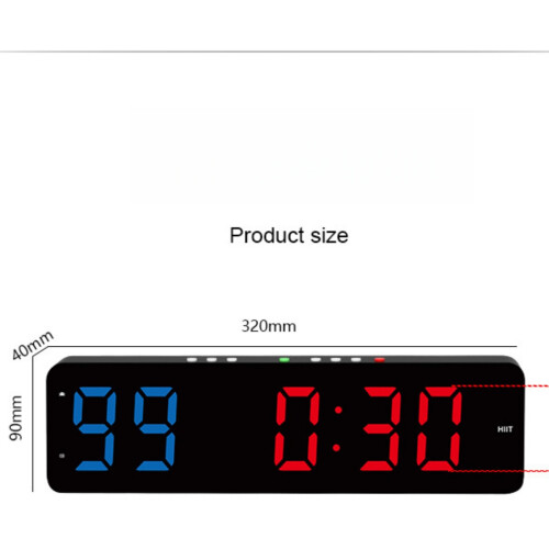 Workout Clock with Battery, Portable Mini Gym Timer with Built-in Magnet Gym, Programmable Countdow 1