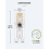 10-pack 3W G9 3000K, LED bulb, equivalent to 25W halogen bulb - Warm white 3