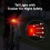 Multi-Function Bike Tail Light with AirTag-Compatible Bike Tracker - High Brightness LED Safety Light for Night Cycling, Mount 4