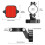 Multi-Function Bike Tail Light with AirTag-Compatible Bike Tracker - High Brightness LED Safety Light for Night Cycling, Mount 5