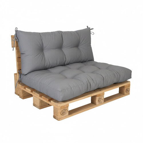 Ensemble de coussins pour palettes - Assise et dossier, usage extérieur 1
