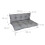 Ensemble de coussins pour palettes - Assise et dossier, usage extérieur 4