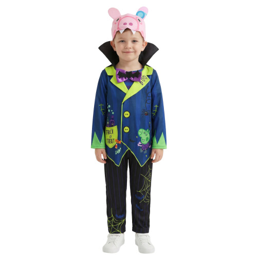 Peppa Pig (3-4 Years) Peppa Pig 3 Piece Costume (Boys Black)