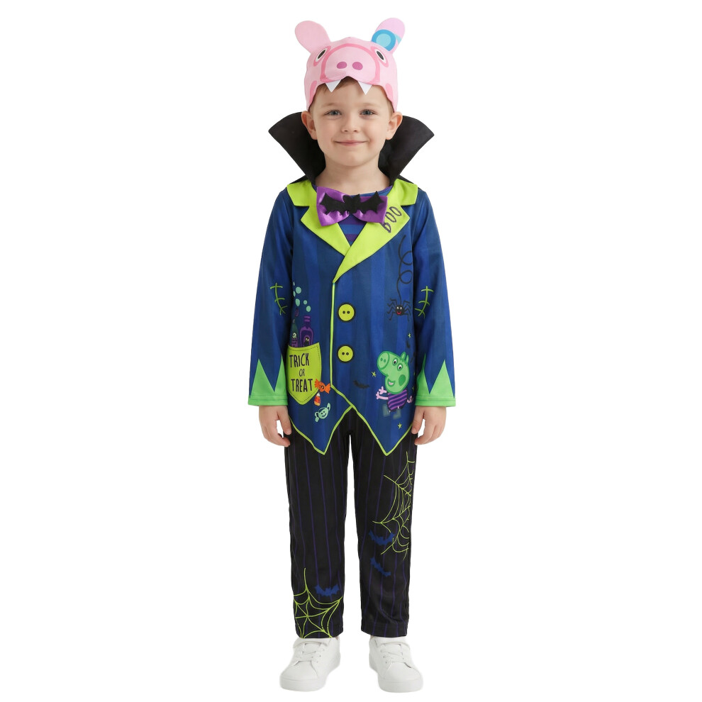 Peppa Pig (4-6 Years) 3 Piece Costume (Boys Black)