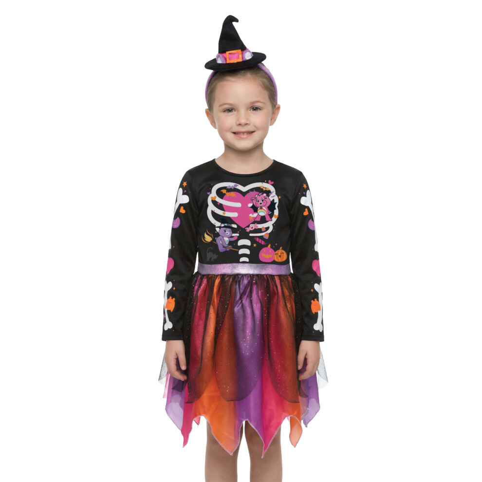 Care Bears (3-4 Uk) 2 Piece Costume (Girls Black)