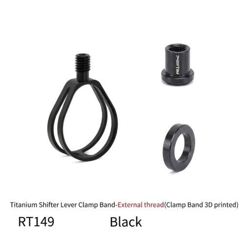 RISK Collier de Serrage en Titane pour Levier de Vitesses pour . Joints Non Interchangeables. Filetage Externe. 2