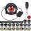 Universal 3 Inch LED Lens Devil'S Eyes Dynamic 33Mode Remote Controller 12V Car Headlight Cool Lamp LED Ambient Light B 3