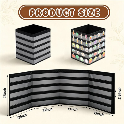 Suporte Portátil para Adesivos de 10 cm (4 Polegadas), com 5 Níveis e 4 Lados, Ideal para Pequenas Empresas, 33 X 43 cm (13 X 17 Polegadas).