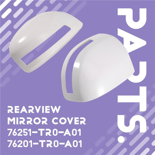 Rearview Mirror Cover Replacement Shell 76251-TR0-A01 76201-TR0-A01 for   2012-2015 Side Mirror Cap 2