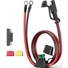 3,3 Ft 10AWG SAE Naar O- Snelkoppeling Kabelboom met 10A, 20A en 30A Zekeringen en Polariteitsomkeeradapter