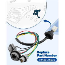 Tail Lamp Socket and Wire Harness Assembly for Base Hatchback 2013-2017, Replacement 92480-A5010