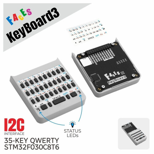Faces Keyboard Panel V3.0 35-Key QWERTY Full Keyboard Faces Keyboard3 STM32 Main Controller for Faces Bottom Series 2