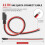 SAE Connector, 4-Pack SAE Single Plug Pigtail Extension Cable, 14AWG Pre-Stripped Bare Ends for Easy Wiring 7