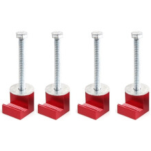 1set Pickup Truck Toolbox Mounting Clamp (J-Hook Style),Pick- Toolbox Mounting Clamp Red