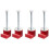 1set Pickup Truck Toolbox Mounting Clamp (J-Hook Style),Pick- Toolbox Mounting Clamp Red 1