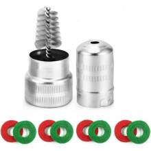 Battery Brush Cable Cleaner with 8Pcs Protector Fiber & 1Pcs Brush Dirt Brushes, Car Battery Cleaner Tool