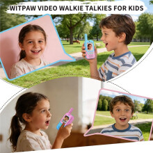 2 Pack Video Walkie Talkies for Kids,Rechargeable Kids Walkie Talkies with HD Camera&4 Voice Changer for Camping Hiking