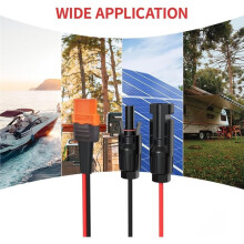 Solar to XT60i Cable 10AWG 2FT for Portable Power Station XT60i Solar Charging Cable for Solar Generators