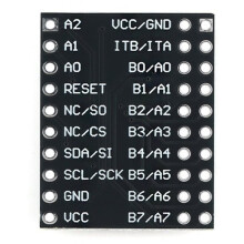 10 Unidades MCP23017/23S17 Módulo de Interfaz Serie IIC I2C SPI Bidireccional con Pines de Expansión de e/S de 16 Bits Módulo de Interfaz Serie